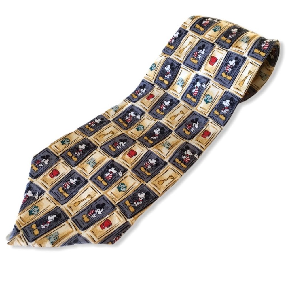 Mickey Mouse Walt Disney World Men’s Neck Tie Silk